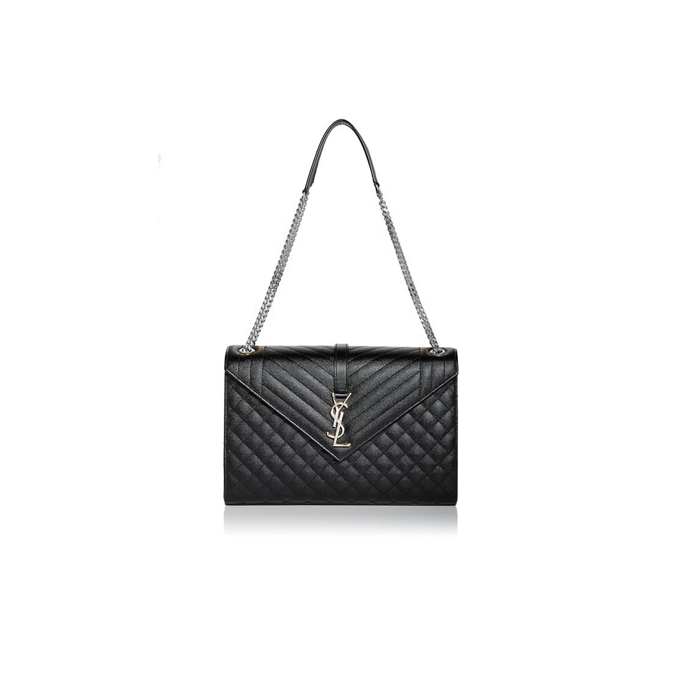 YSL ENVELOPE LARGE QUILTED LEATHER CROSSBODY 4167088 (31*22*7.5cm)